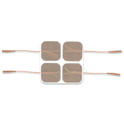 Upgrade to our Premium Comfort Plus 2" x 2" Square Tan Cloth Electrodes for unparalleled comfort and optimal performance in every session.