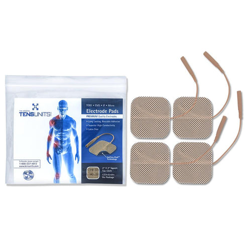 Upgrade to our Premium Comfort Plus 2" x 2" Square Tan Cloth Electrodes for unparalleled comfort and optimal performance in every session.