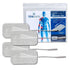 Elevate your therapy experience with our Ultra Premium Optimal Comfort White Cloth Electrodes, 2"x2", Foil Bag
