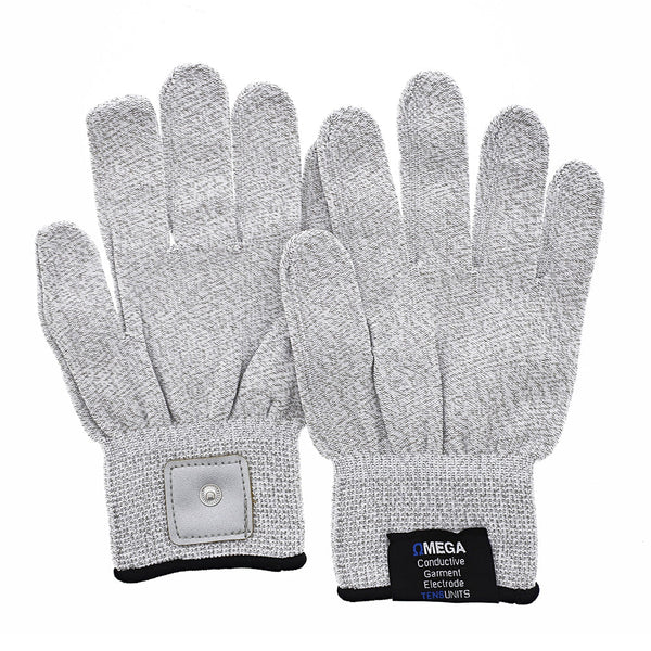 Experience targeted hand pain relief with the Omega Premium Conductive Gloves for TENS/EMS (1 Pair)
