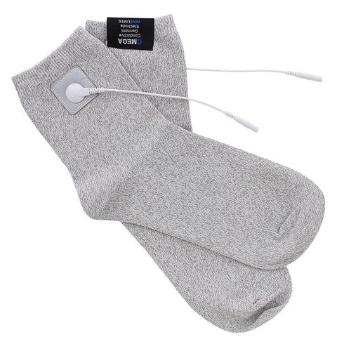 Experience foot pain relief and advanced comfort with the Omega Premium Conductive Socks for TENS/EMS (1 Pair)