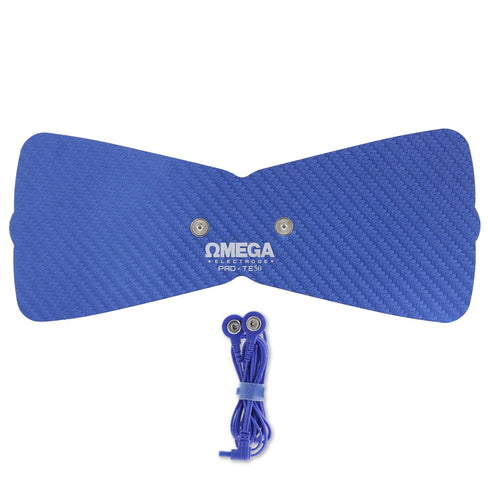 Ultra Premium: Optimal Comfort Butterfly Electrode: 8.5"x3.5", w/ Wire