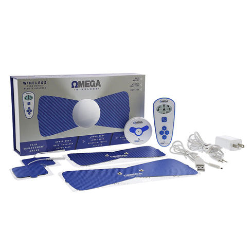 Omega Wireless TENS Unit for Pain Relief Deluxe with Remote