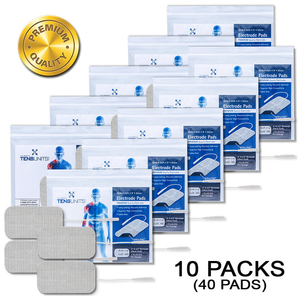 40 White Cloth Electrodes