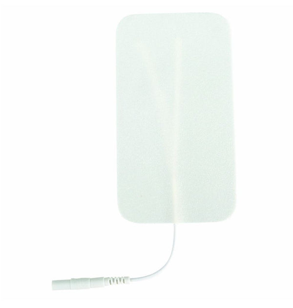 Value Pack: 4 EMS/TENS White Foam Pads, 2"x3.5", Rectangular Shape