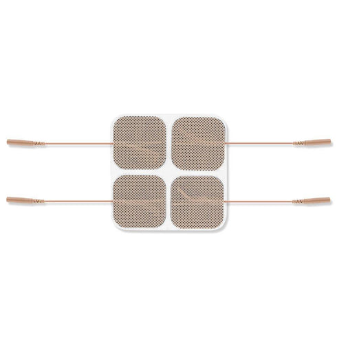 Ultra Premium: Optimal Comfort 40 Tan Cloth Electrodes, Square 1.5"x1.5"