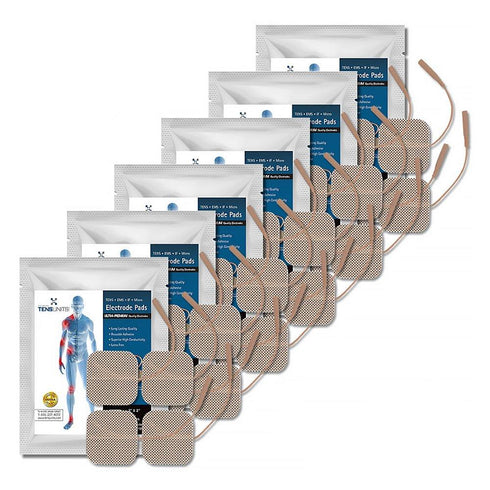 Ultra Premium: Optimal Comfort 24 Tan Cloth Electrodes, Square 1.5"x1.5"