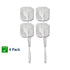 Economy 1.5" x 1.5" White Cloth Square EMS & TENS Electrode Pad - 1 Pack (4 Pads) - Tens Units
