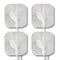 Economy 1.5" x 1.5" White Cloth Square EMS & TENS Electrode Pad - 1 Pack (4 Pads) - Tens Units