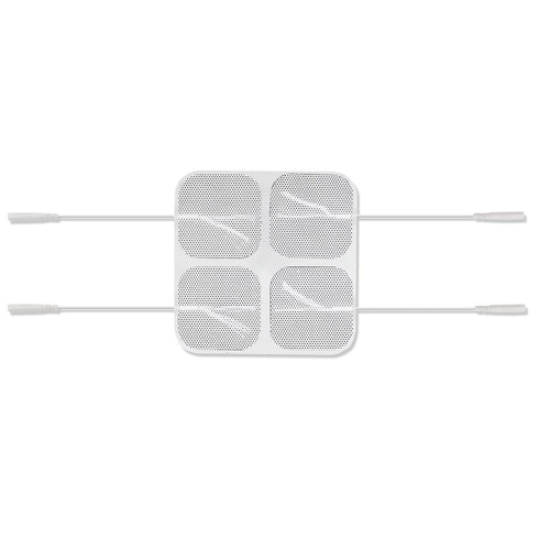 Premium Comfort Plus: 16 White Cloth Electrodes, 2"x2", Poly Bag