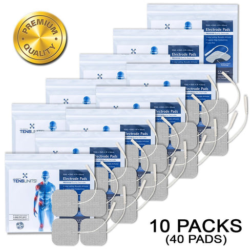 Premium Comfort Plus: 2" x 2" Square White Cloth Electrodes