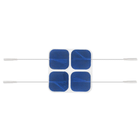 Ultra Premium: Optimal Comfort 16 Blue Cloth Electrodes, 2"x2", Foil Bag
