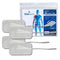 Premium Comfort Plus: 2" x 3.5" Rectangle White Cloth Electrodes
