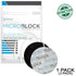 Ultra MicroBlock Antimicrobial Electrode, 3" Round in White Cloth - 4 Pack