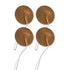 Economy 2" Tan Cloth Round EMS & TENS Electrode Pad - 1 Pack (4 Pads) - Tens Units