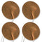Economy 2" Tan Cloth Round EMS & TENS Electrode Pad - 1 Pack (4 Pads) - Tens Units