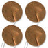 Economy 2" Tan Cloth Round EMS & TENS Electrode Pad - 1 Pack (4 Pads) - Tens Units
