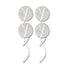 Economy 2" White Cloth Round EMS & TENS Electrode Pad - 1 Pack (4 Pads) - Tens Units