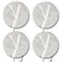 Economy 2" White Cloth Round EMS & TENS Electrode Pad - 1 Pack (4 Pads) - Tens Units