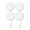 Economy 3" White Foam Round EMS & TENS Electrode Pad - 1 Pack (4 Pads)