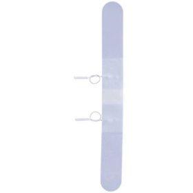 Economy 1.5" x 14" White Foam Rectangle EMS & TENS Electrode Pad - Tens Units