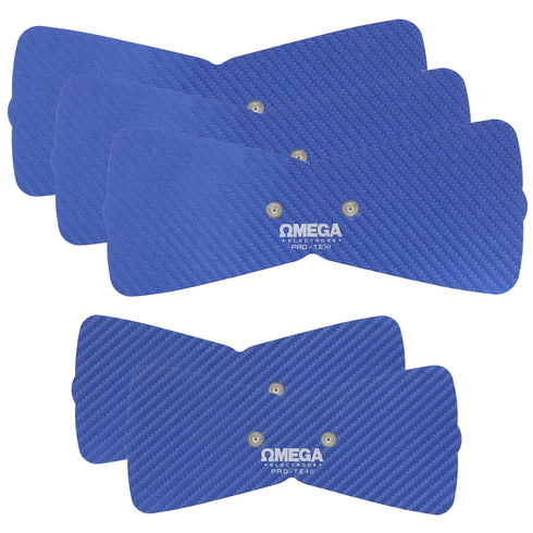 Replacement Snap Butterfly Electrode Pads 3 Large & 2 Small