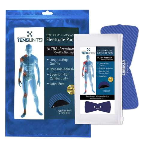 Ultra Premium: Optimal Comfort 7"x3" Butterfly Electrode & Adaptor Wire