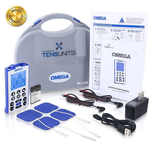 Omega Professional Tens & NMES/EMS Combo Unit for Ultimate Pain Relief