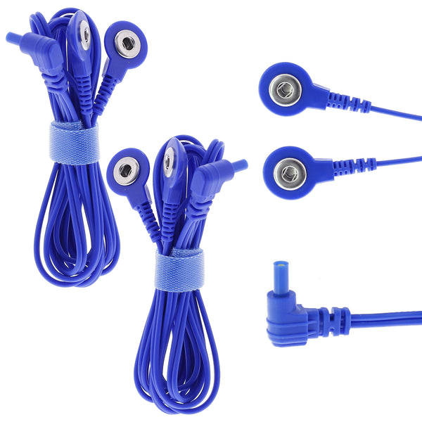 Omega Blue Snap to Pin Lead Wires for TENS/EMS