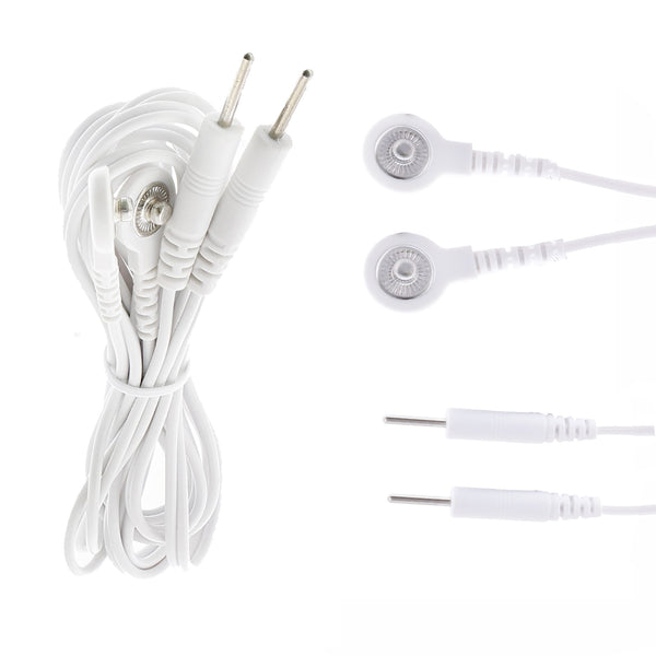 White Snap to Pig Tail Pin Lead Wire for Omega Wireless