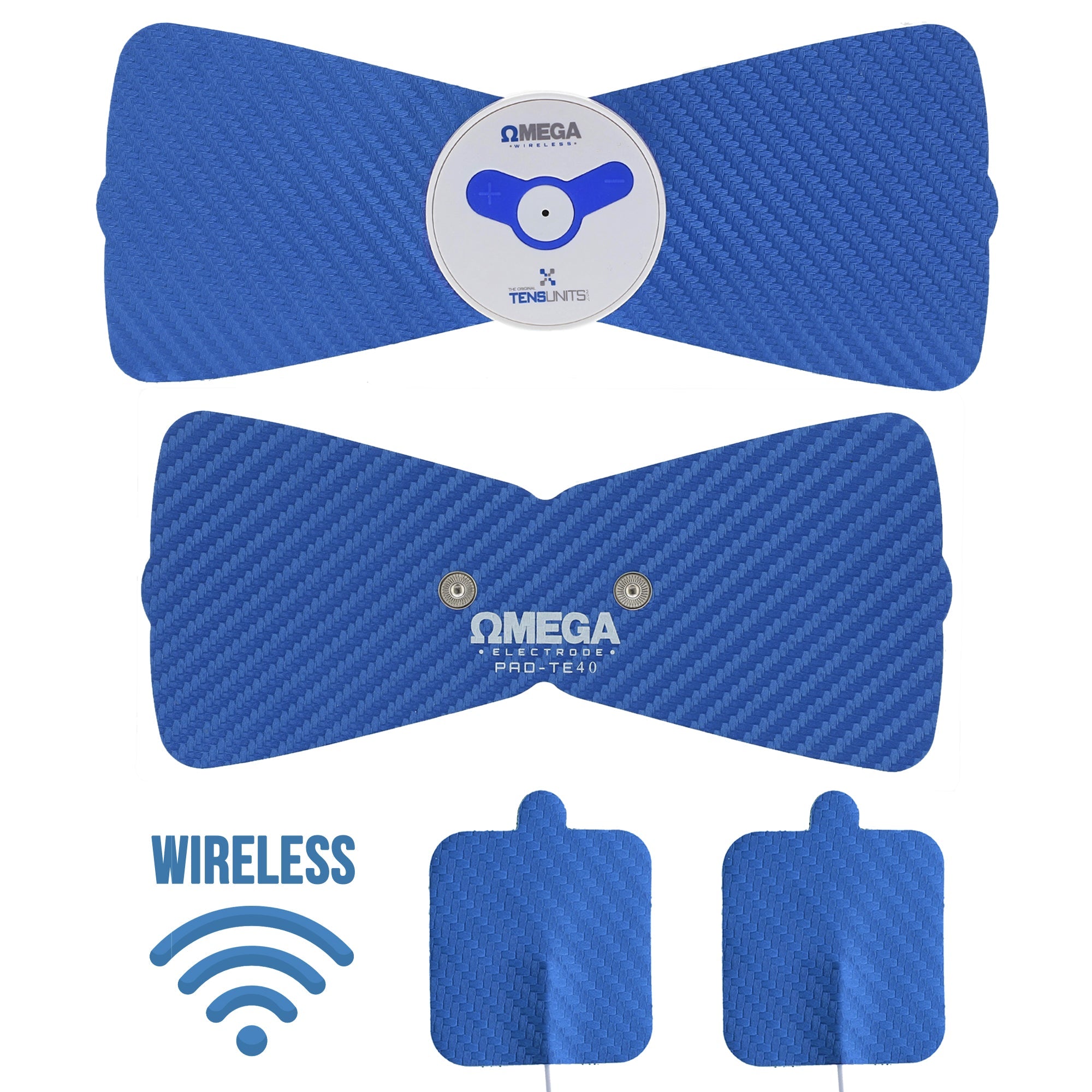 Omega Wireless TENS Unit for Pain Relief with Deluxe Remote