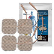 Upgrade to our Premium Comfort Plus 1.5" x 1.5" Square Tan Cloth Electrodes for unparalleled comfort and optimal performance in every session