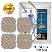 Elevate your therapy experience with our Ultra Premium Optimal Comfort Tan Cloth Electrodes, Square 1.5"x1.5"