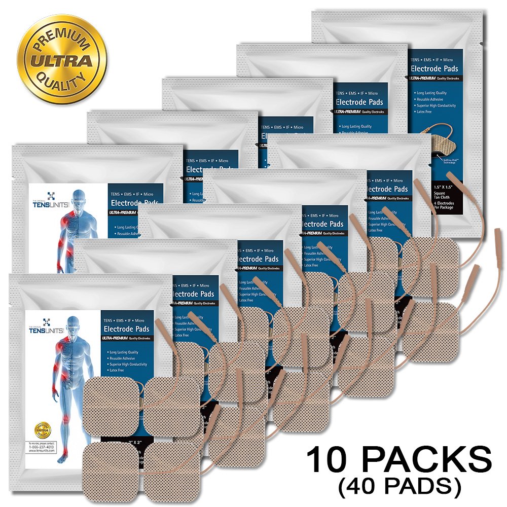 Upgrade to our Premium Comfort Plus 1.5" x 1.5" Square Tan Cloth Electrodes for unparalleled comfort and optimal performance in every session