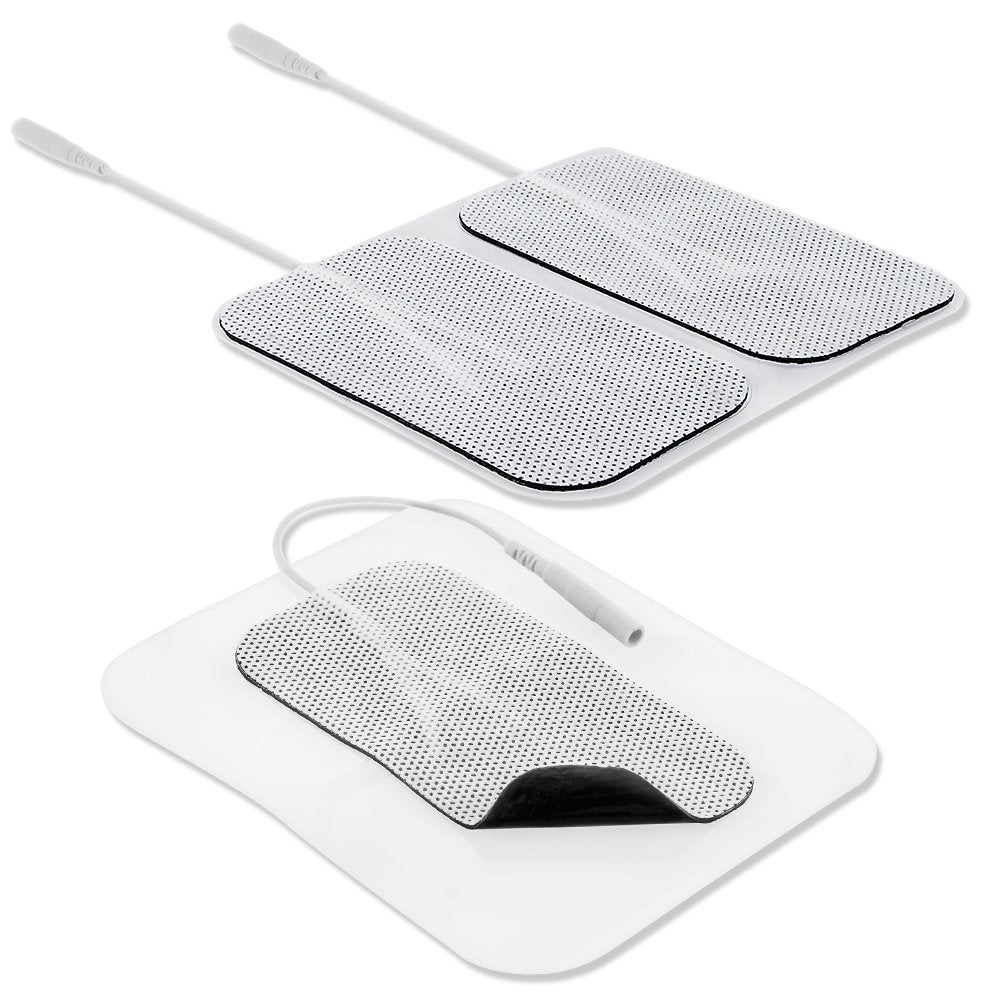 Elevate your therapy experience with our Ultra Premium Optimal Comfort White Cloth Electrodes, 2"x2", Foil Bag