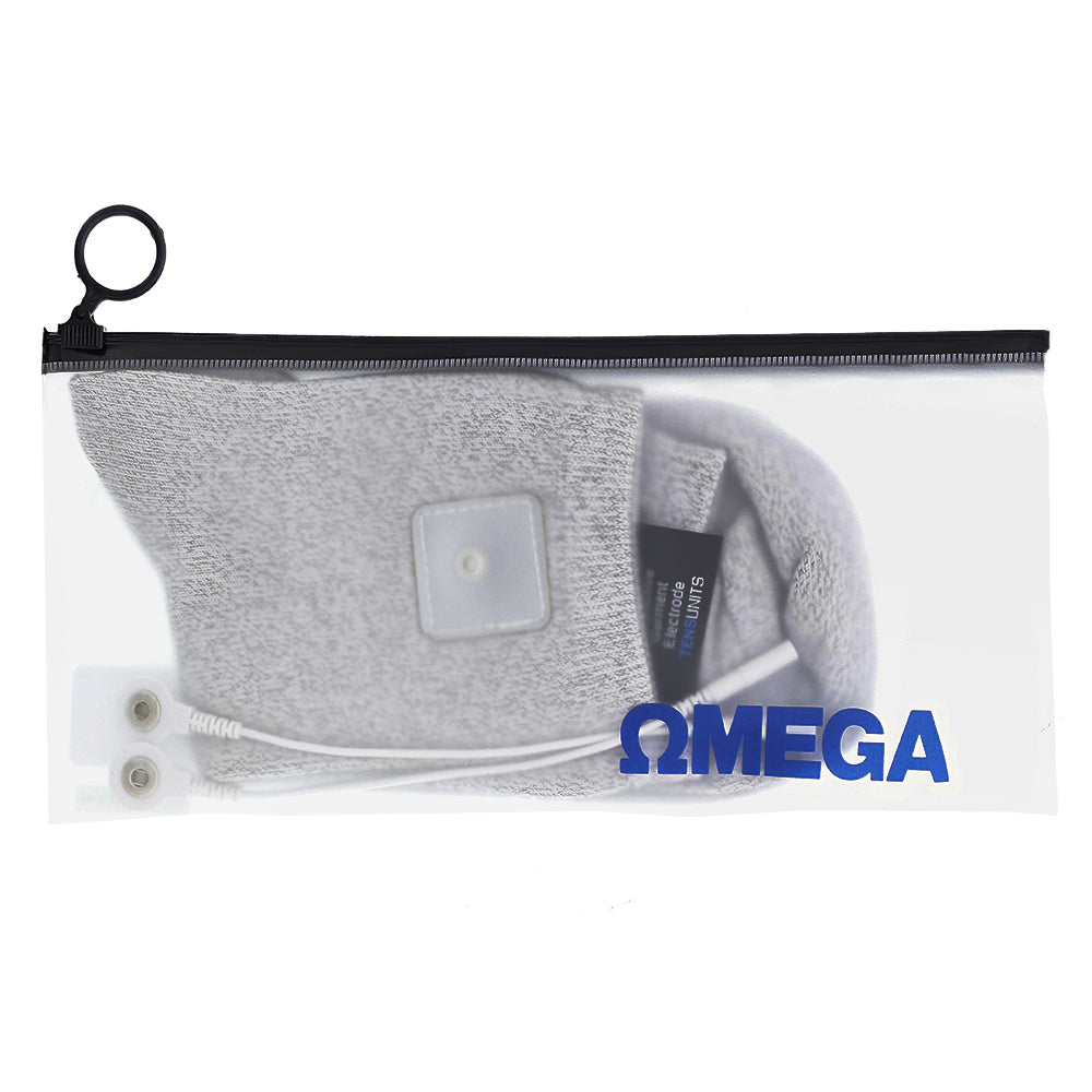 Experience foot pain relief and advanced comfort with the Omega Premium Conductive Socks for TENS/EMS (1 Pair)