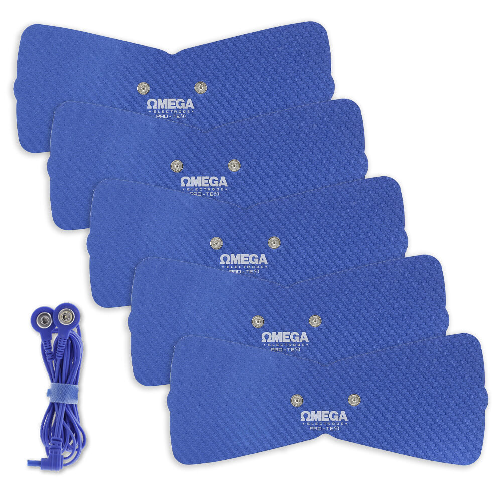 Ultra Premium: Optimal Comfort Butterfly Electrode: 8.5"x3.5", w/ Wire