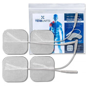 Premium Comfort Plus: 2" x 2" Square White Cloth Electrodes
