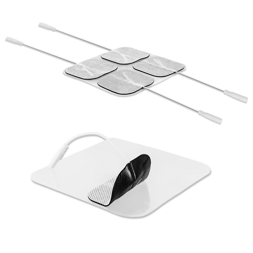 Premium Comfort Plus: 2" x 2" Square White Cloth Electrodes