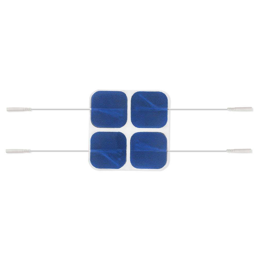 Ultra Premium: Optimal Comfort 40 Blue Cloth Electrodes, 2"x2", Foil Bag