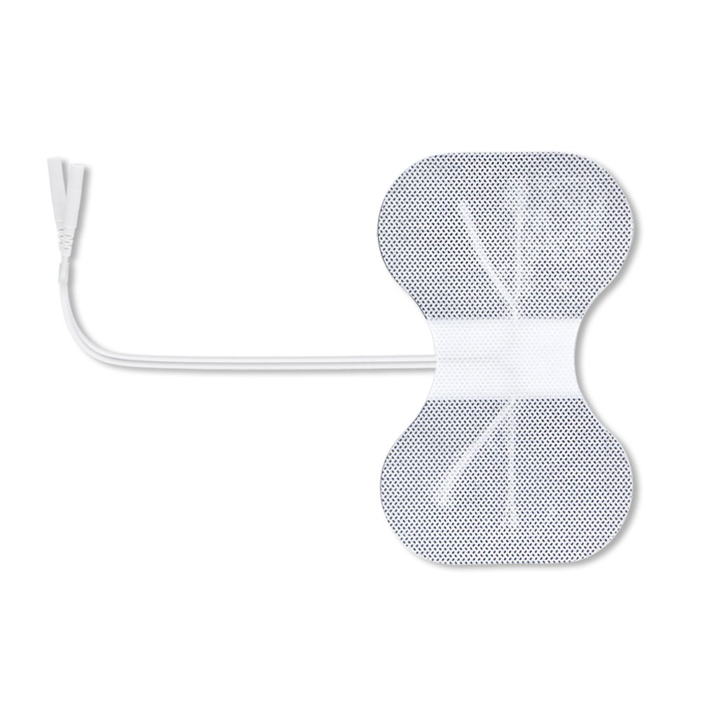 Premium Comfort Plus: 4 White Cloth Butterfly Electrodes, 4"x6"