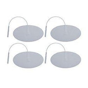 Economy 2" x 4" White Foam Oval EMS & TENS Electrode Pad - 1 Pack (4 Pads) - Tens Units