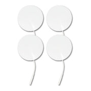 Economy 3" White Foam Round EMS & TENS Electrode Pad - 1 Pack (4 Pads)