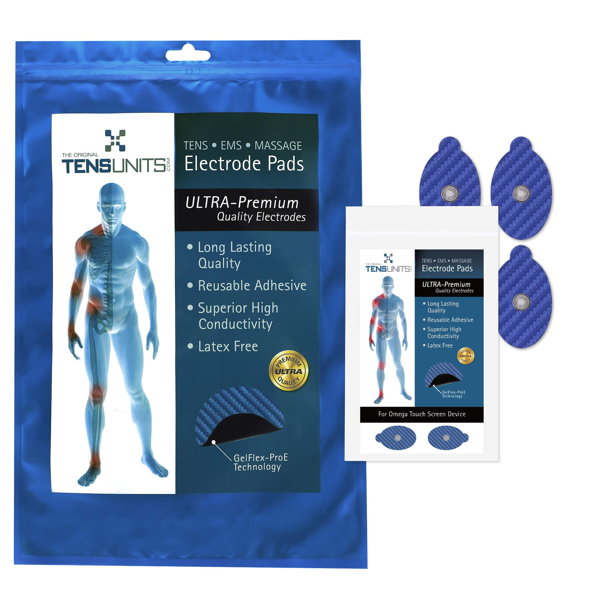 Ultra Premium: Optimal Comfort Oval Shape Snap Electrodes