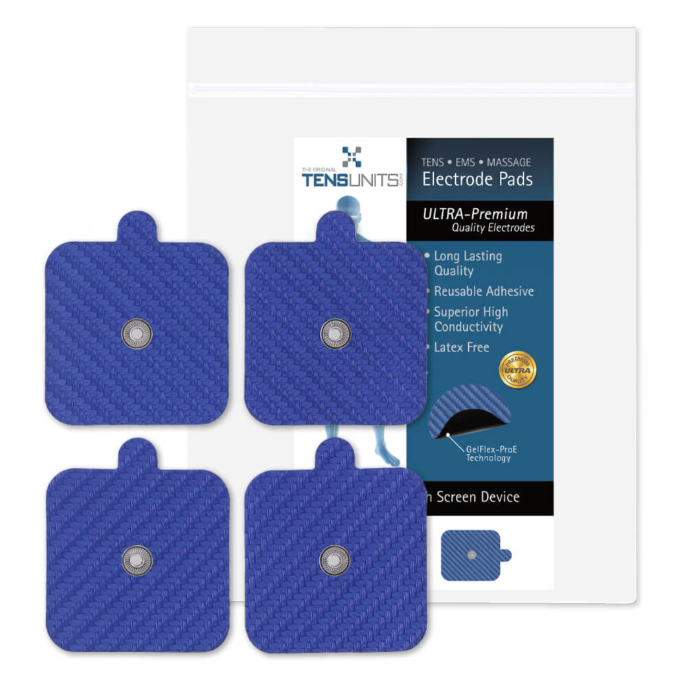 Ultra Premium: Optimal Comfort 2" x 2" Square Snap Electrodes