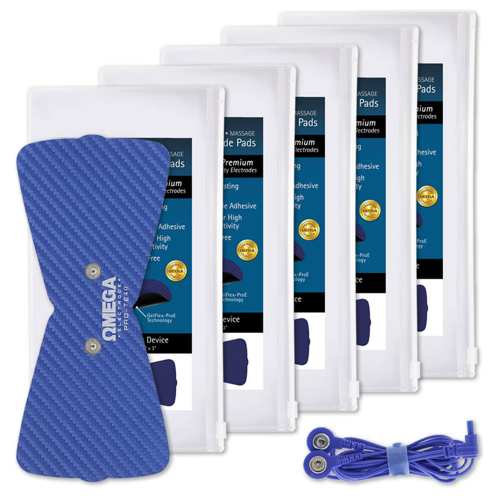 Ultra Premium: Optimal Comfort 7"x3" Butterfly Electrode & Adaptor Wire