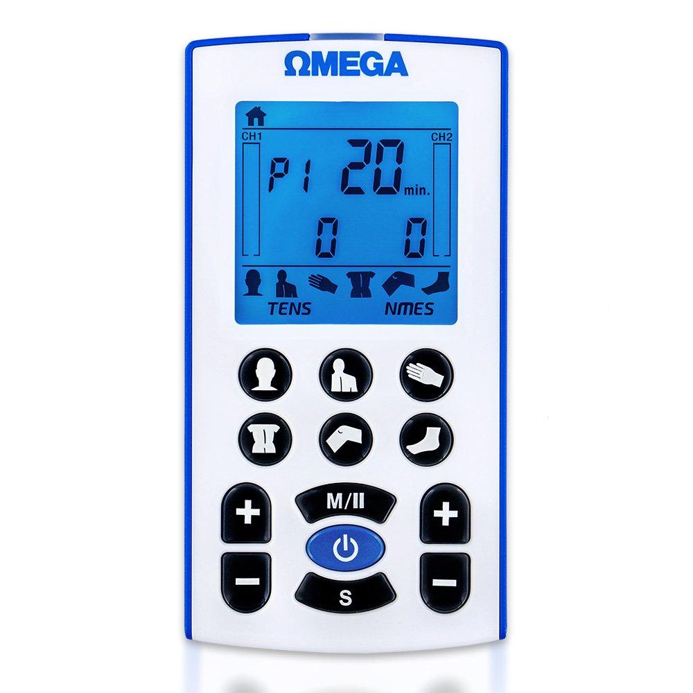 Omega Professional Tens & NMES/EMS Combo Unit for Ultimate Pain Relief