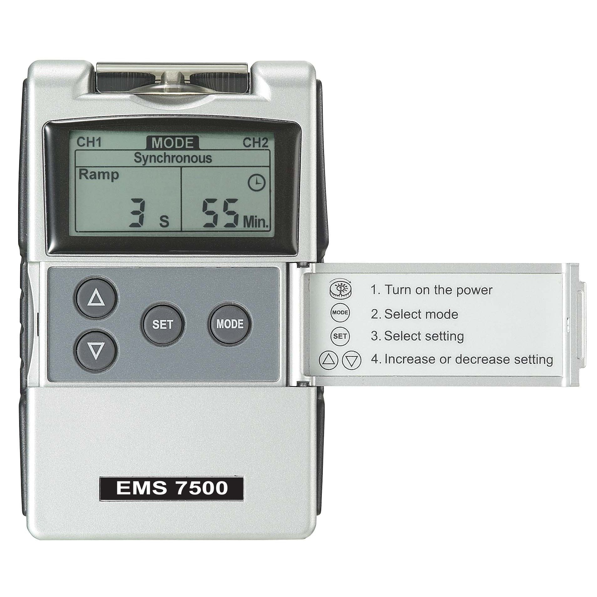 EMS 7500 Digital EMS Unit - Advanced Muscle Stimulation Device