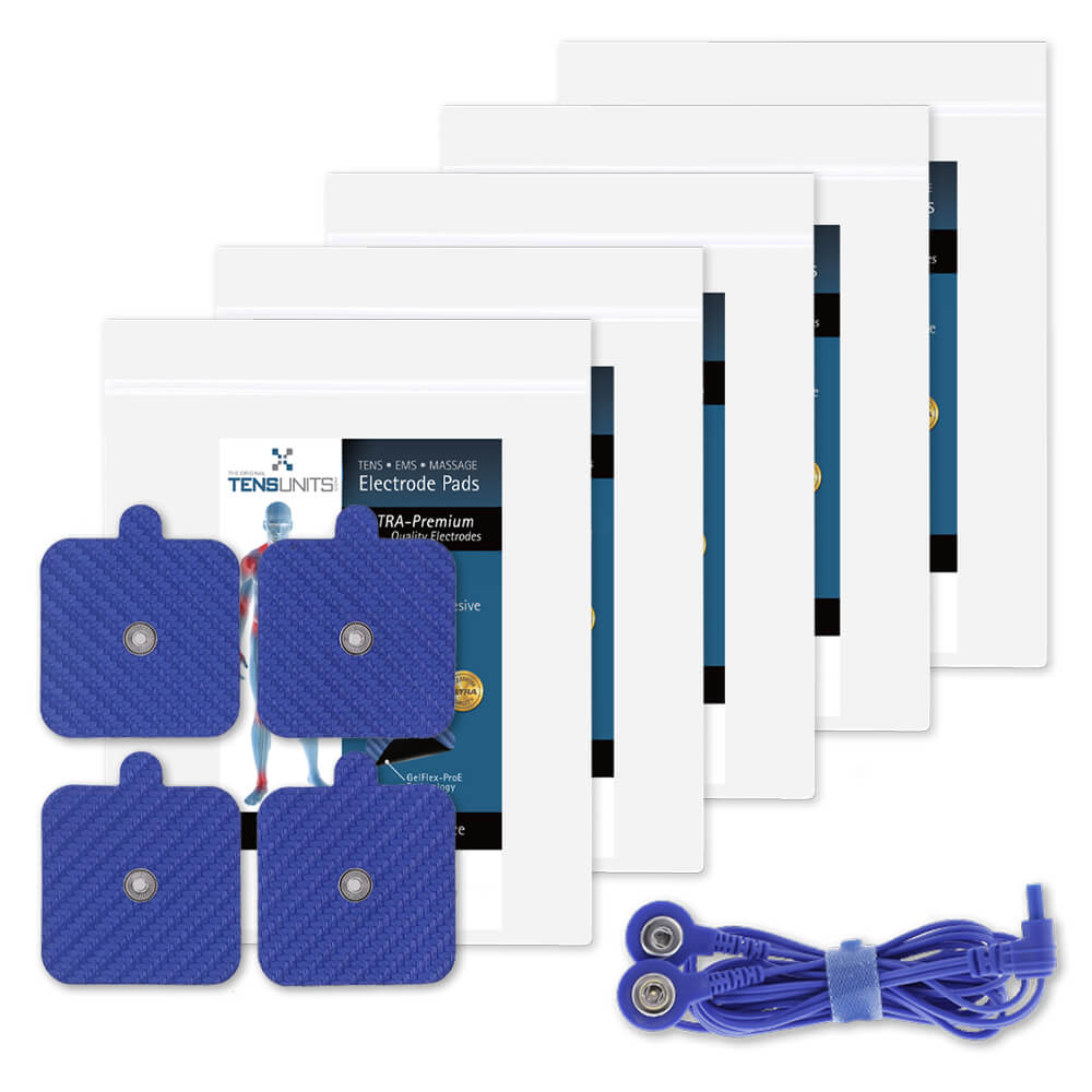 Ultra Premium: Optimal Comfort 2" x 2" Square Snap Electrodes