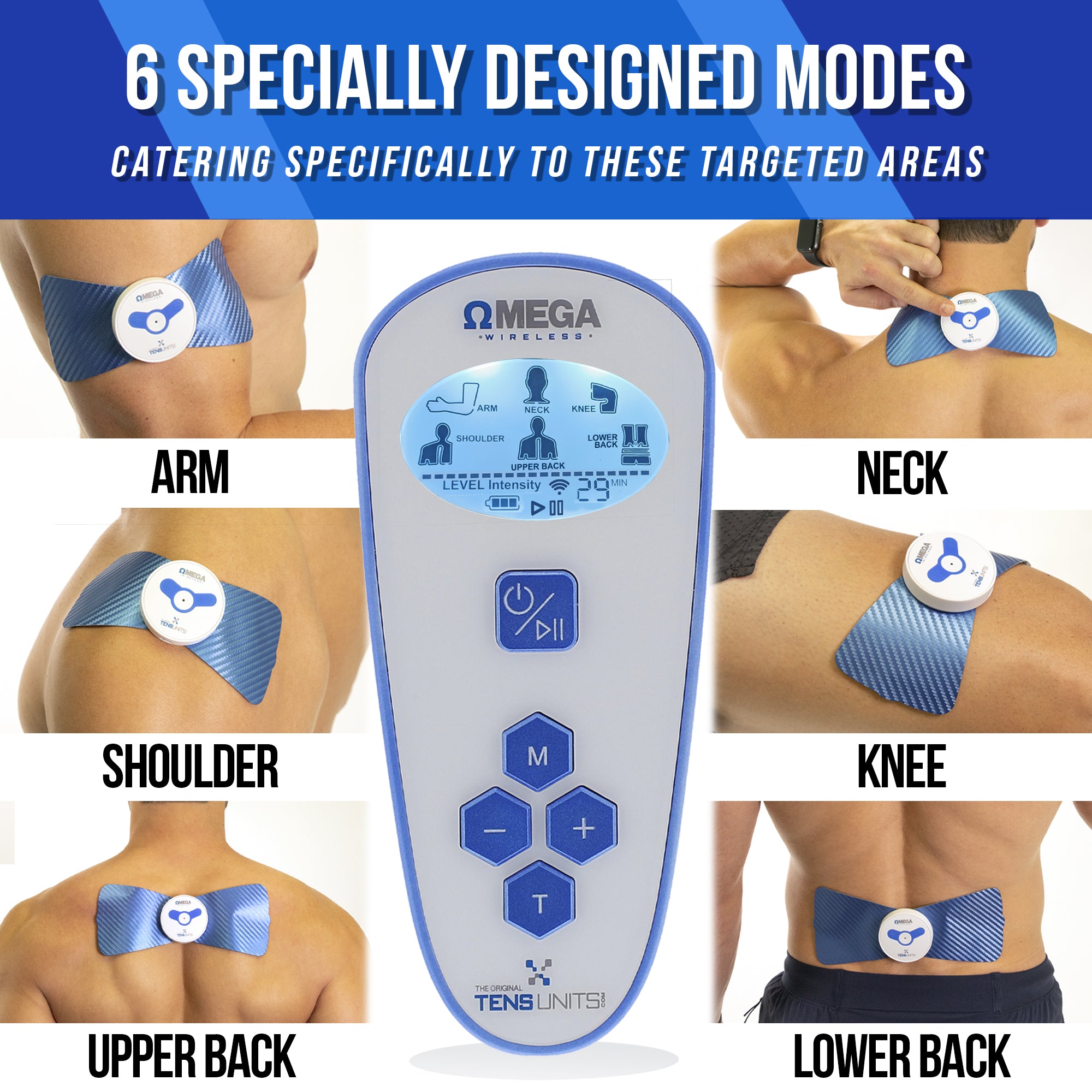 Omega Wireless Tens Modes